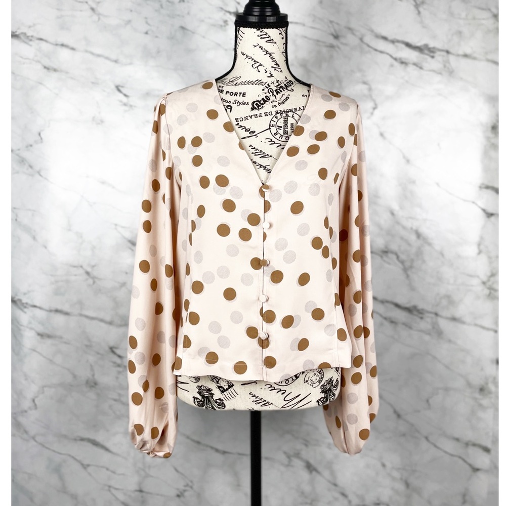 Ann Taylor Dotted Blouse